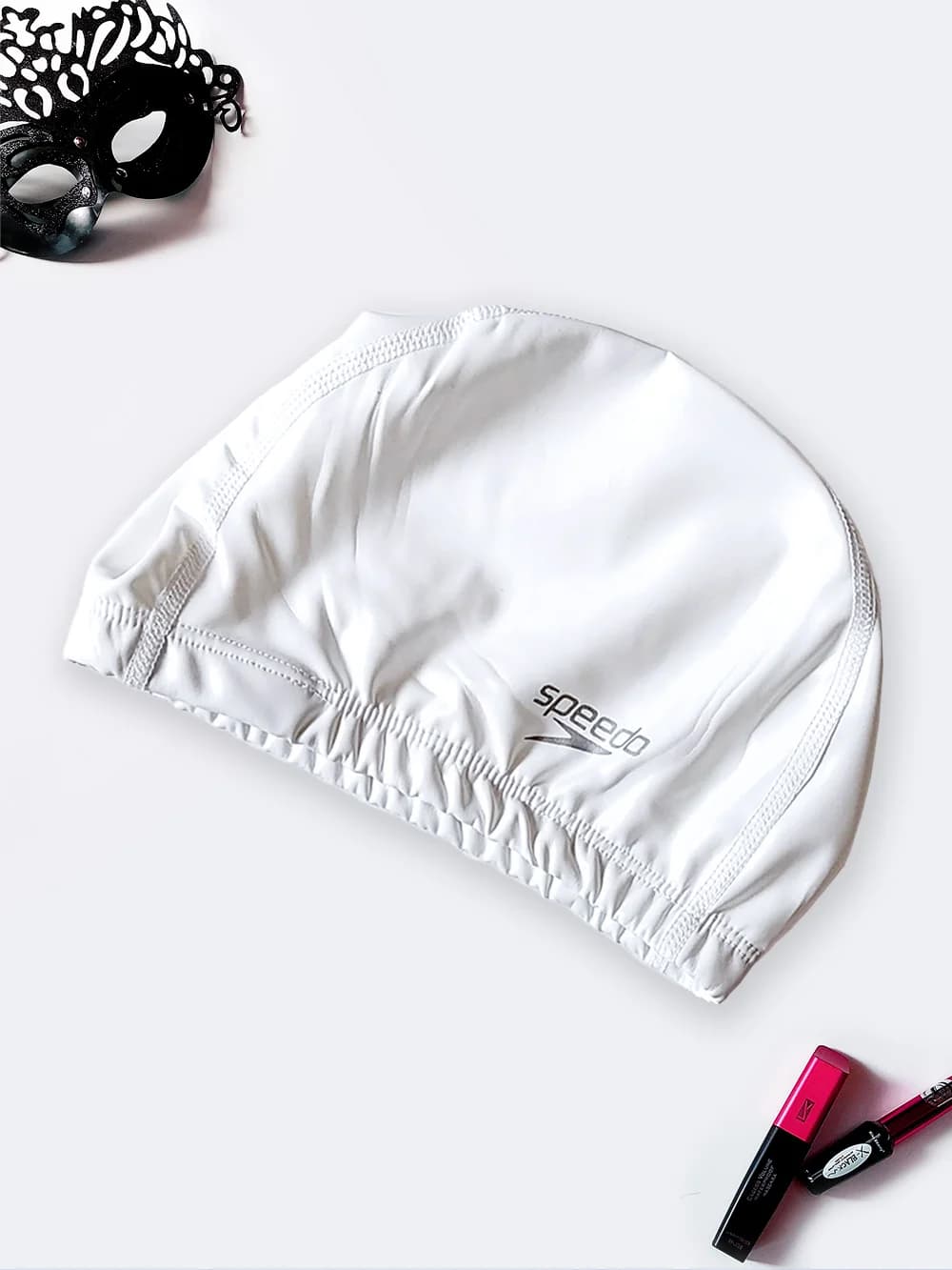 کلاه استخر شنا فومی طرح ساده مارک اسپیدو ( Speedo ) سفید رنگ