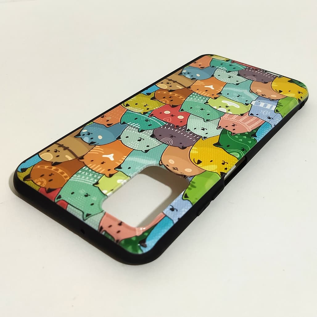 کاور کد 1684 مناسب برای گوشی موبایل سامسونگ A03s طرح گربه — تصویر ۲