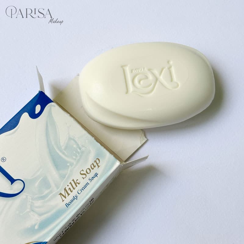 صابون روشن کننده شیر لکسی Lexi مدل Milk Soap(90 گرم) — تصویر ۲