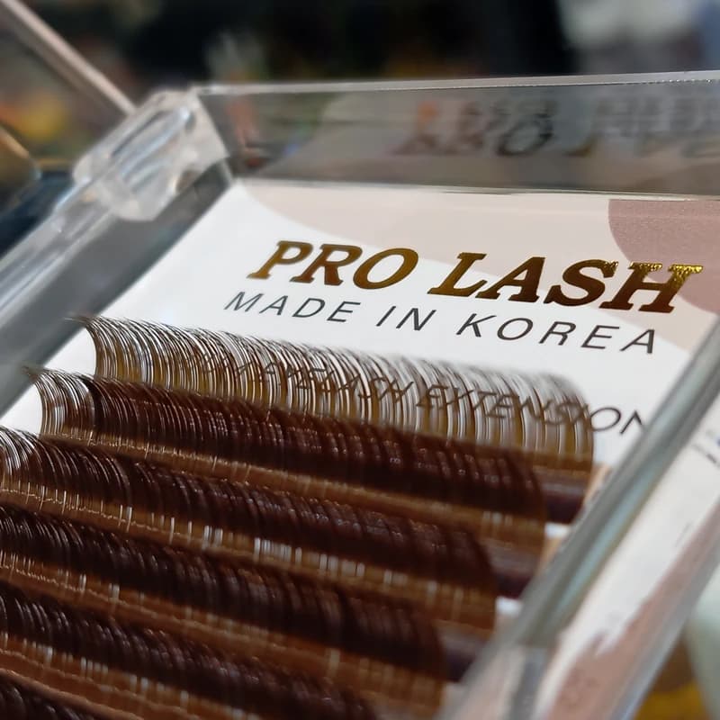 پالت مژه اکستنشن قهوه ای پرولش PROLASH DARK CC-0.07-13mm — تصویر ۴