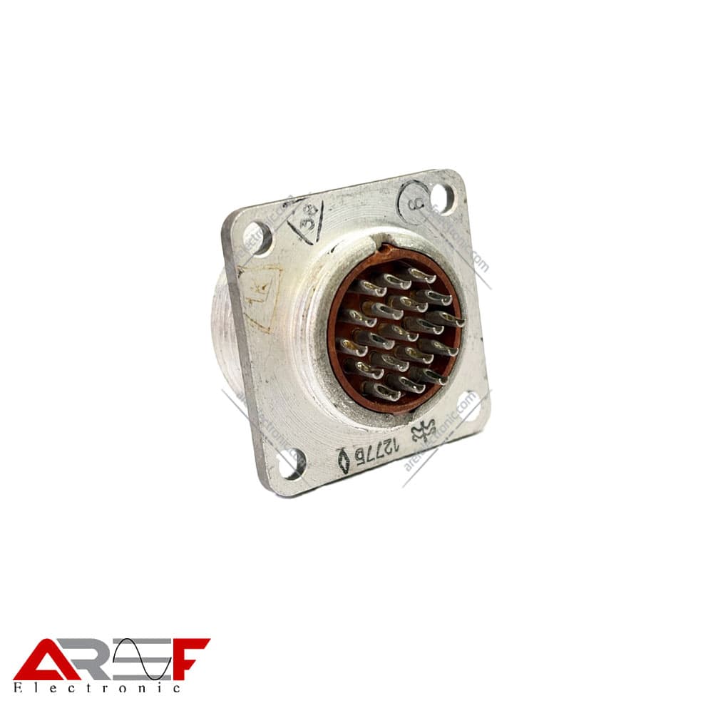 کانکتور روسی 19پین قطر 24mm مادگی فلنچ