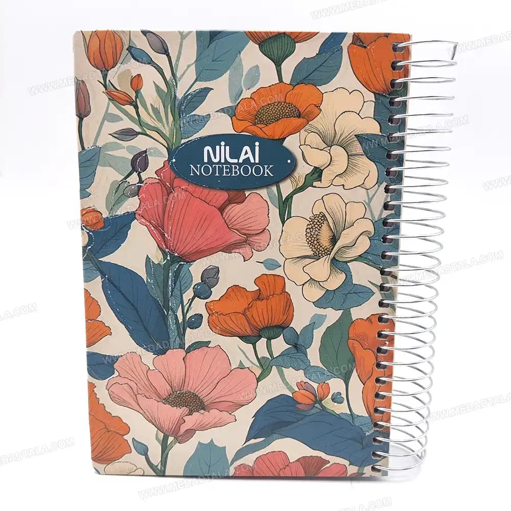 دفترچه یادداشت جلد سخت فانتزی نیلای 160 برگ — تصویر ۵