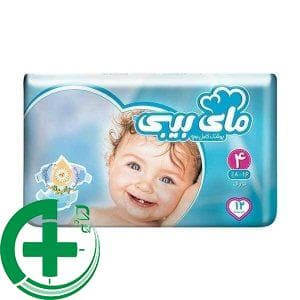 پوشک مای بیبی شماره 4 تعداد کم 12 عددی 8 تا 18 کیلو گرم — تصویر ۲