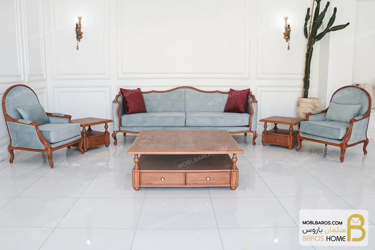 ست مبلمان نئوکلاسیک ابزاری و راحتی چستر کد ۶ — تصویر ۴