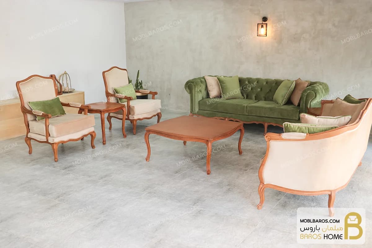 ست مبلمان کلاسیک راشل پلاس و جورجیا چستر کد ۲ — تصویر ۲