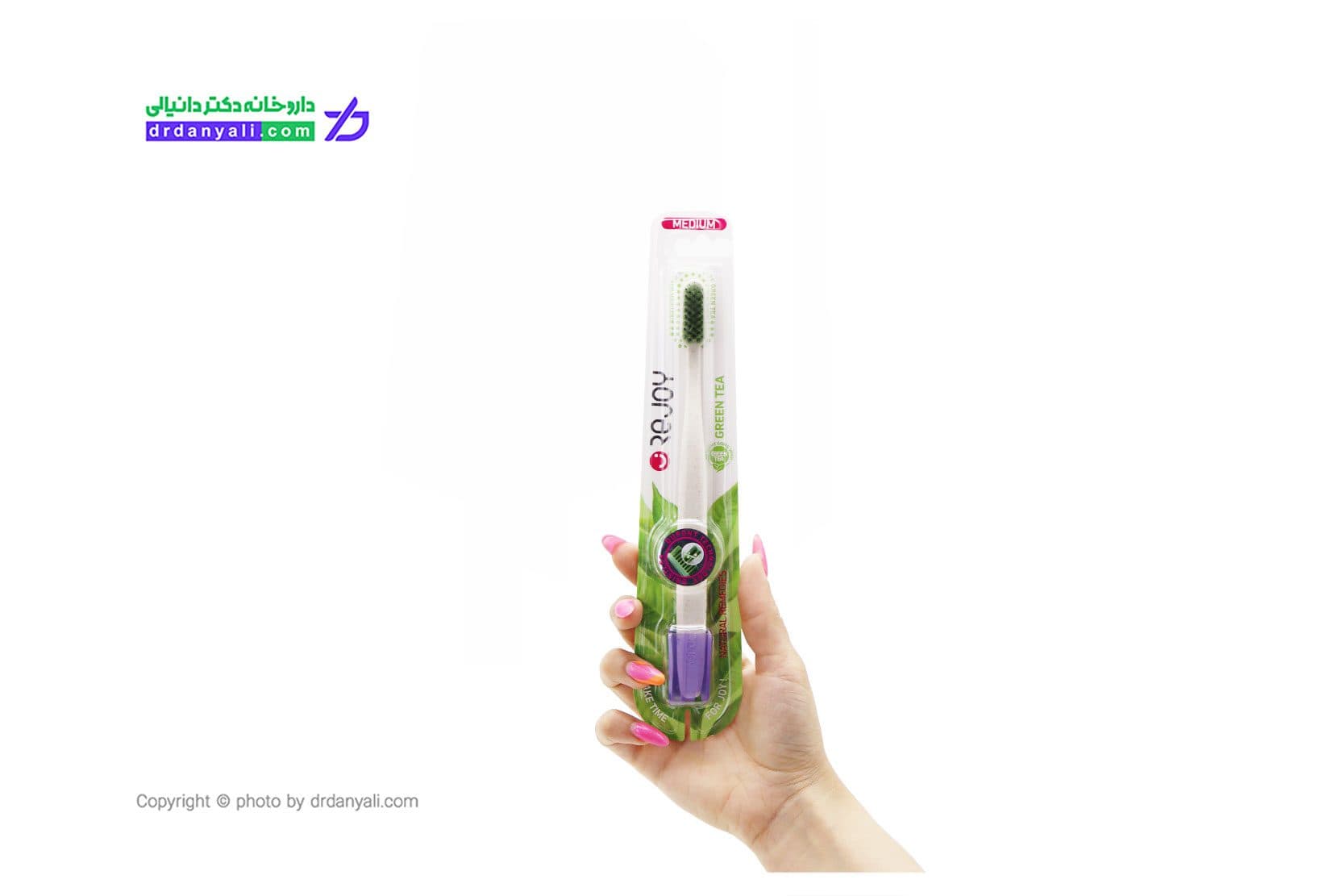 مسواک گرین تی ریجوی سری Renature کد 734 با برس متوسط — تصویر ۲