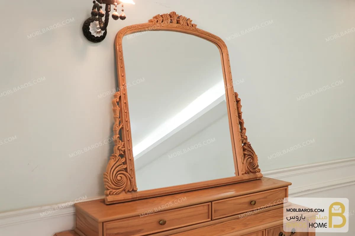 سرویس خواب دو نفره راشل با آینه برلیان کد ۱۲ — تصویر ۴