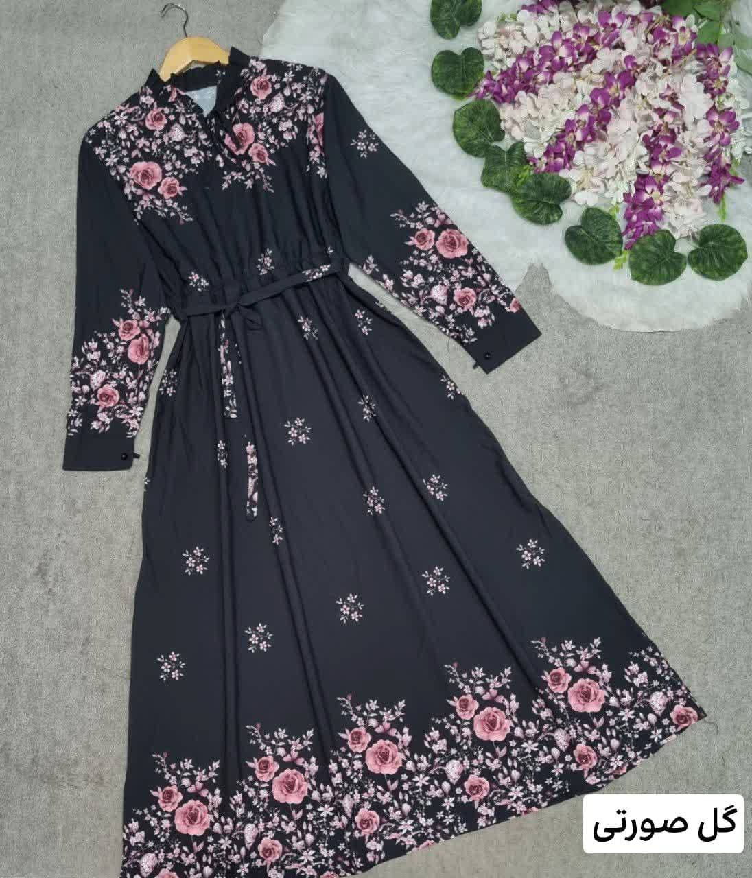 پیراهن ساحلی زنانه طرح شکوفه مدل رها 44258 — تصویر ۳