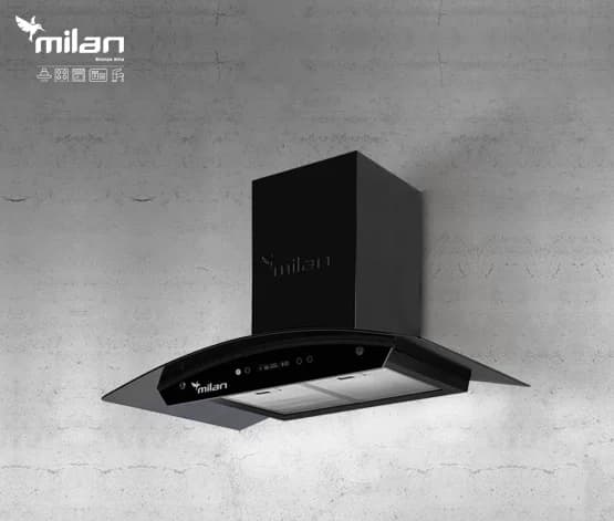 هود شومینه ای میلان برنز (Milanbronze) مدل ماتیسا مشکی (MATISA BLACK)