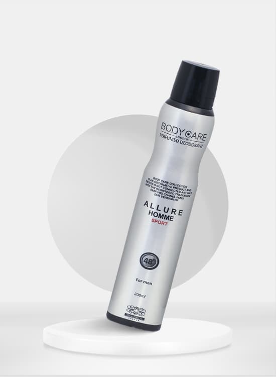 اسپری مردانه بادی کر مدل ALLURE HOMME SPORT حجم 200 میلی لیتر — تصویر ۳