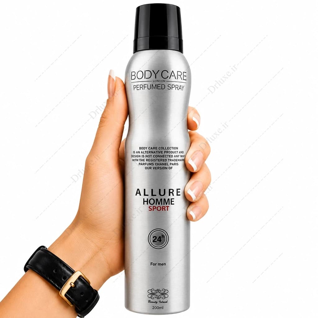 اسپری مردانه بادی کر مدل ALLURE HOMME SPORT حجم 200 میلی لیتر — تصویر ۲