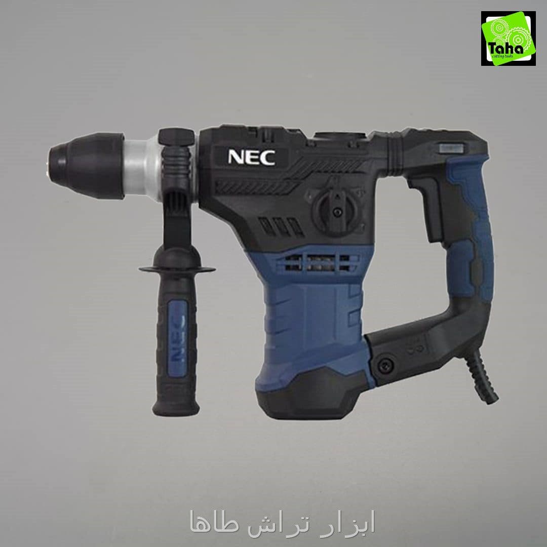 دریل بتن کن(دوکاره)4شیار1500وات6کیلویی NEC-1536 — تصویر ۲