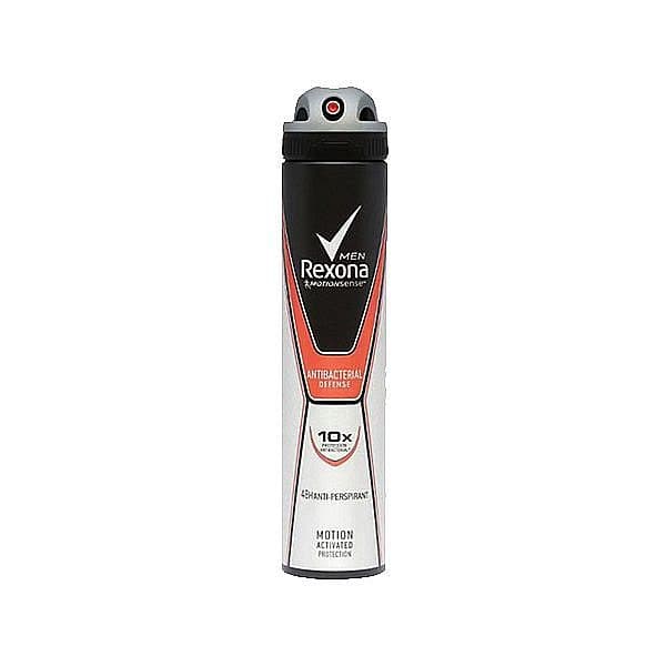 اسپری بدن رکسونا مردانه REXONA ANTIBACTERIAL DEFENSE حجم200ml اصل