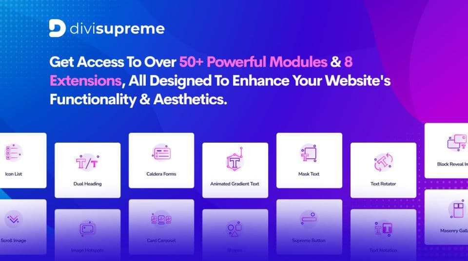 افزونه Divi Supreme Pro افزودنی کاربردی برای قالب دیوی سوپریم 4.9.97.7 — تصویر ۴