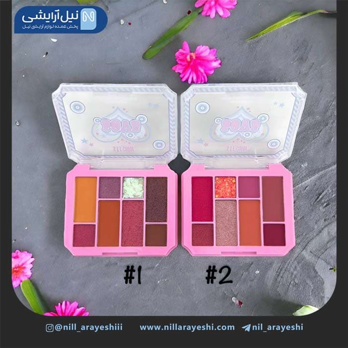 پالت سایه هشت رنگ اس اف آر کالر کد 7889 — تصویر ۲