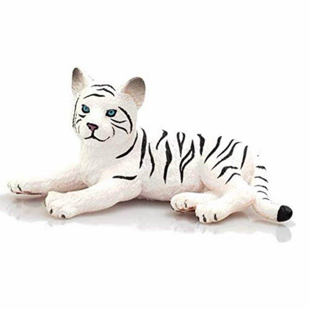 فیگور توله ببر سفید کد: 387015 White Tiger Cub Lying Down Mojo