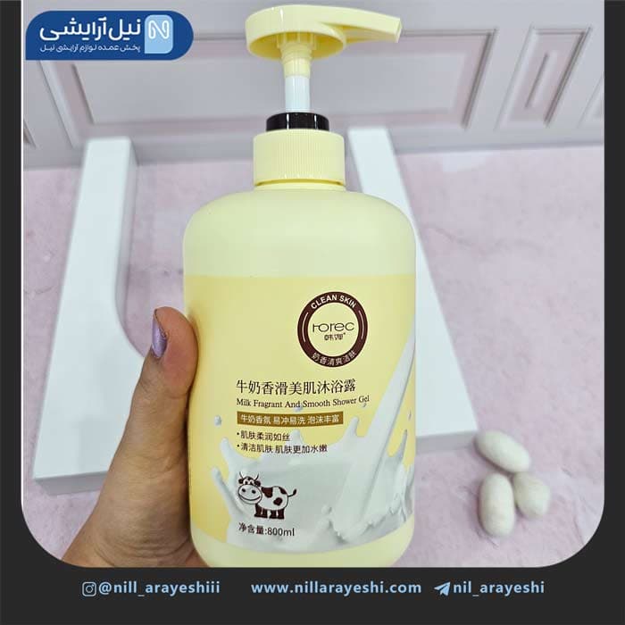 لوسیون بدن و شاور ژل شیر گاو رورک کد hc50325 — تصویر ۳