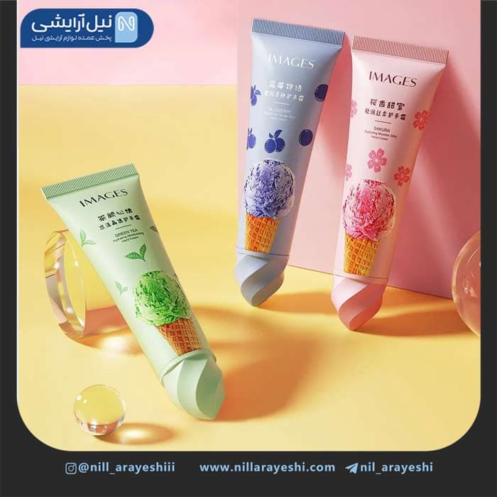 کرم دست تیوپی بستنی قیفی شکوفه ساز ایمیجز 30 گرم