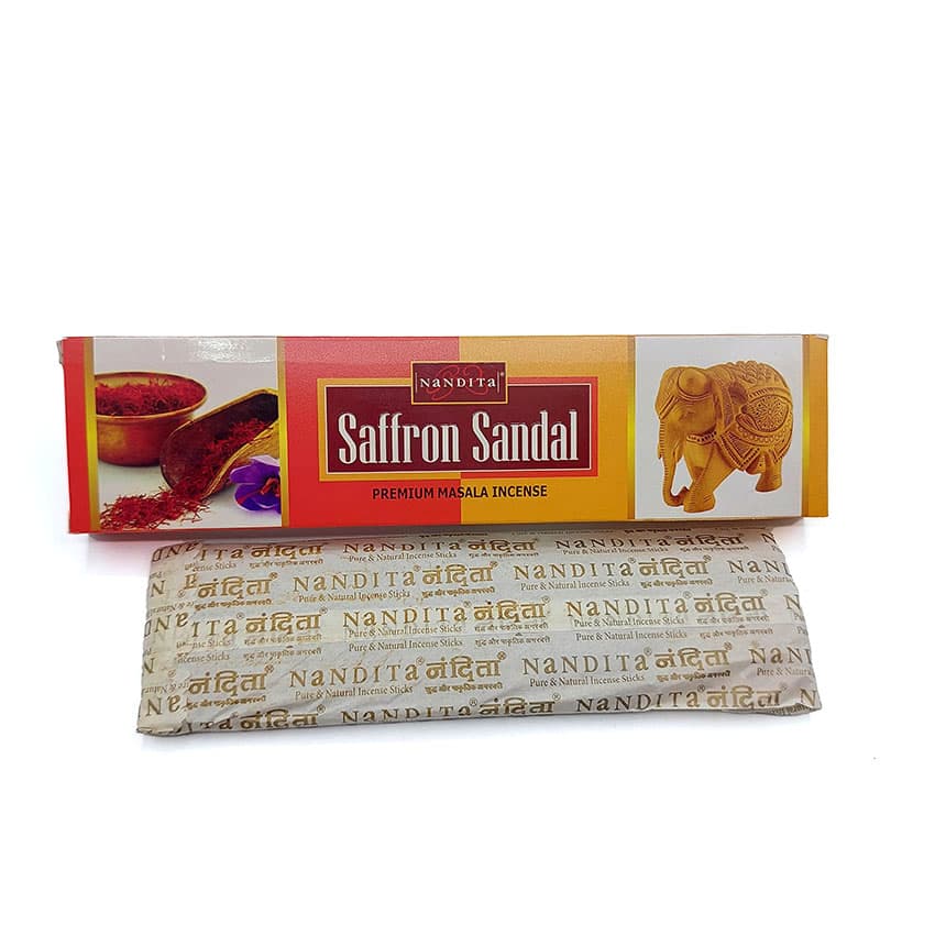 عود دستساز ناندیتا مدل صندل زعفرانی Saffron Sandal کد 520056 — تصویر ۲