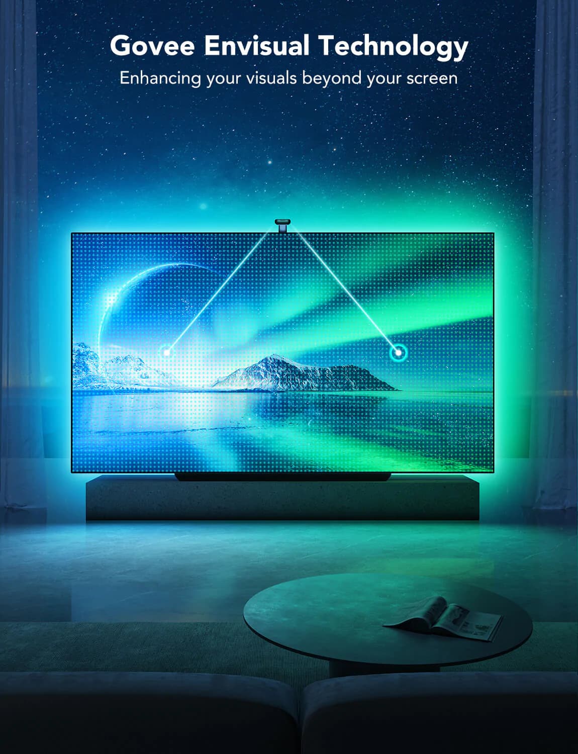 ریسه Govee Envisual TV Backlight T2 برای 55-60 اینچ — تصویر ۵