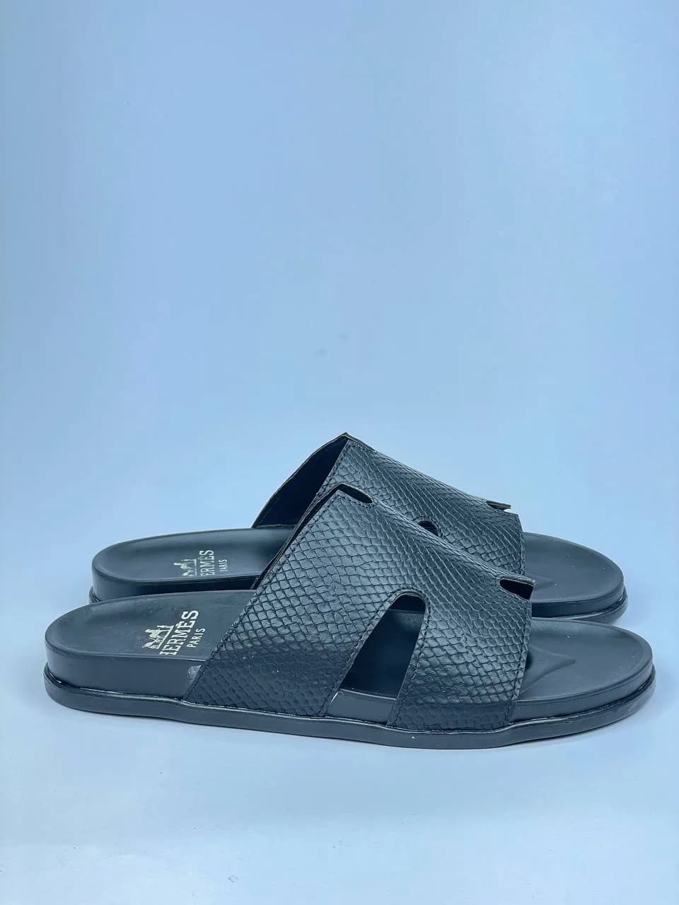 کد 365 اسلیپر صندل HERMES هرمس ماری مشکی — تصویر ۲