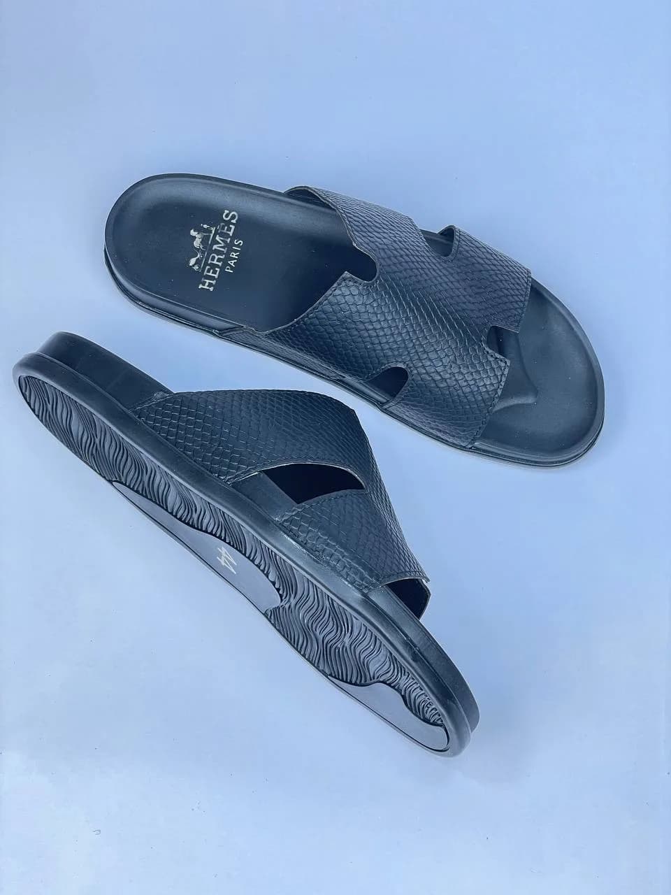 کد 365 اسلیپر صندل HERMES هرمس ماری مشکی — تصویر ۶