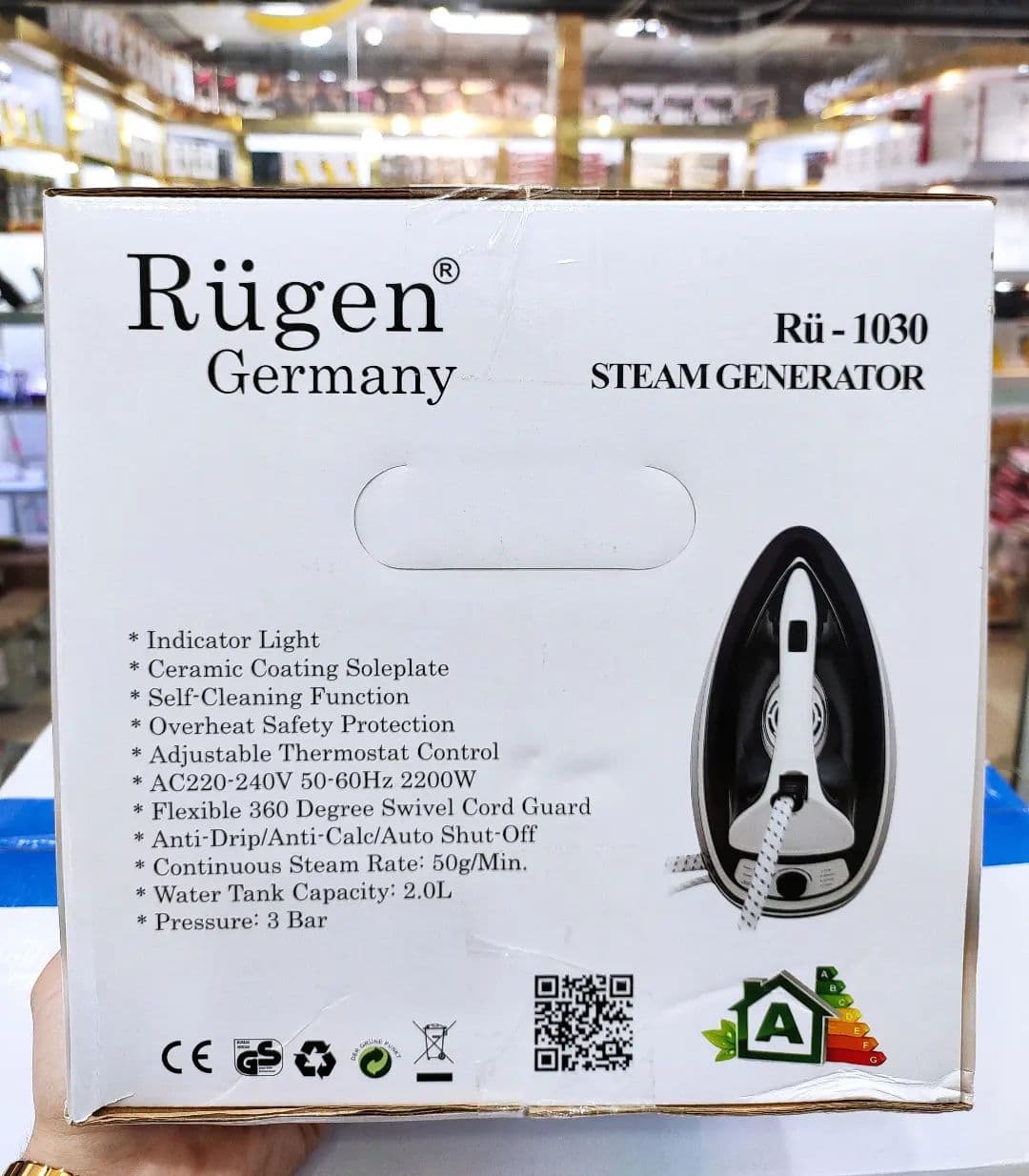 اتو بخار مخزن دار مدل 1030 روگن / RUGEN RU-1030 — تصویر ۵