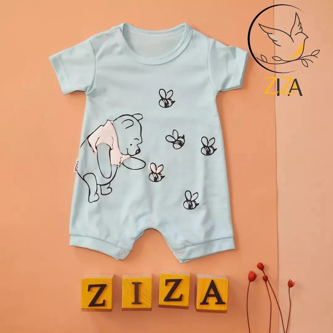 رامپر طرح خرس پو pooh سایز 1،2،3 کد 2072 — تصویر ۴