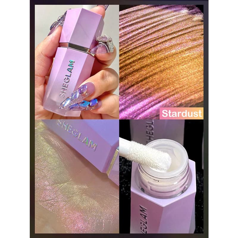 هایلایتر مایع کرومی شیگلم مدل CHROMA GLOW رنگ STAR DUST — تصویر ۵