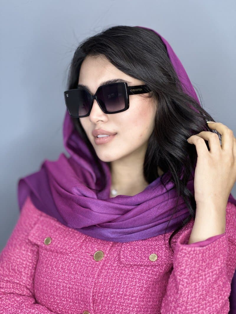 عينك آفتابي LV لوييس ويتون chanel مشكي زنانه سری جدید مربعي يووي ٤٠٠ ترند — تصویر ۳