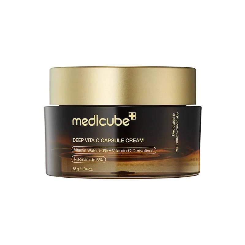 کرم کپسولی ویتامین سی مدیکیوپ مدل Medicube Deep Vita C Capsule Cream حجم 55 میلیلیتر