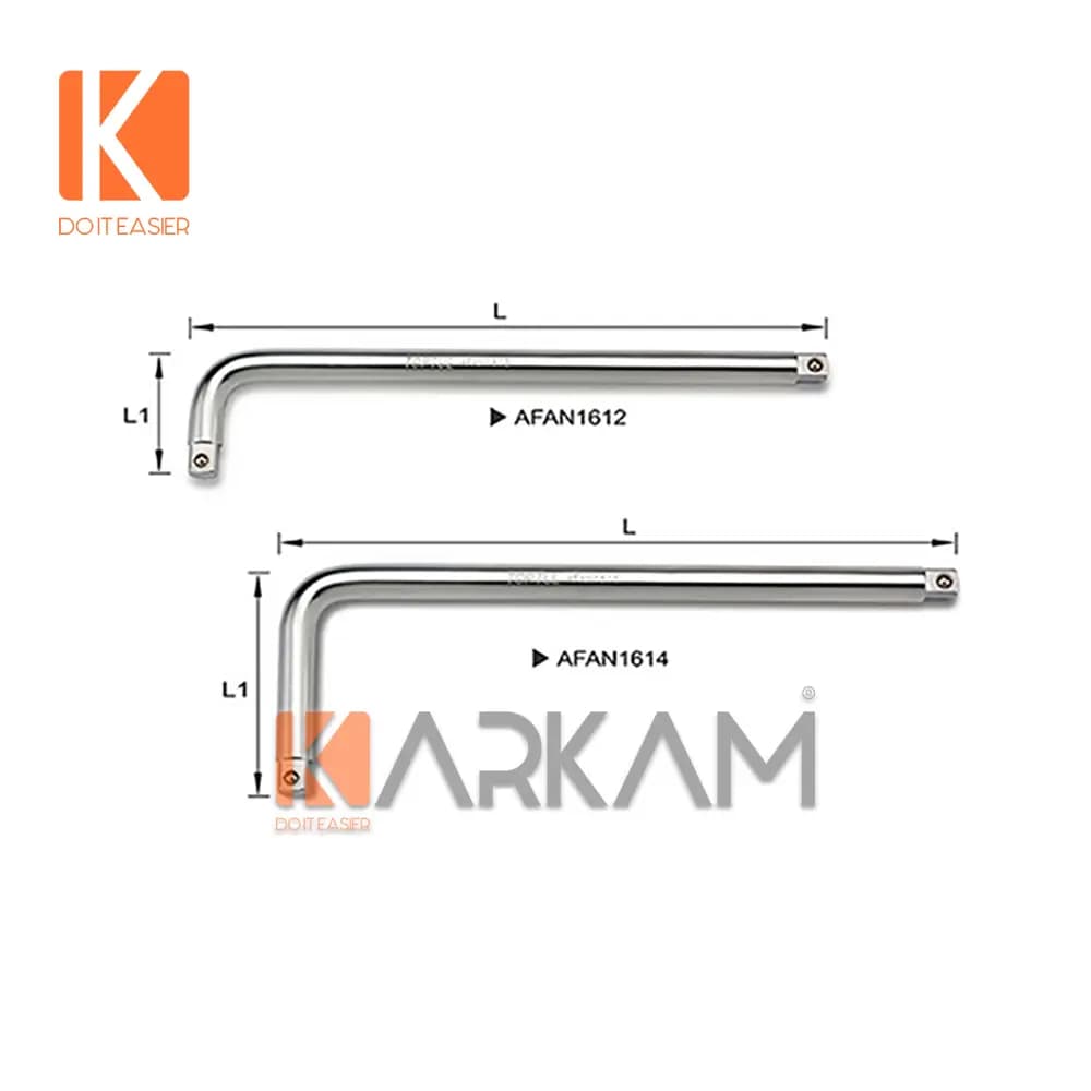 دسته بکس 3.8 – 21 سانتی ال 90 درجه AFAN1208 تاپ تول