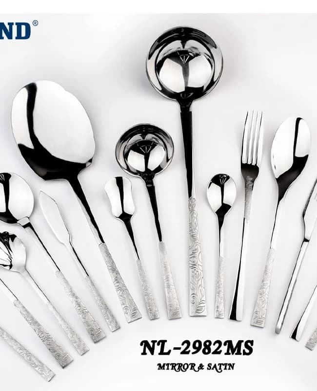 سرویس قاشق و چنگال 135 پارچه نیولند کدNL-2982MS — تصویر ۲