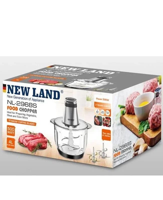 خردکن نیولند مدل FOOD CHOPPER کد NL-2968S — تصویر ۲