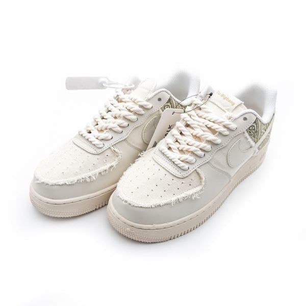 نایک ایر فورس ۱ بدون ساق کرمی تانگ Nike air force 1 day thung — تصویر ۵