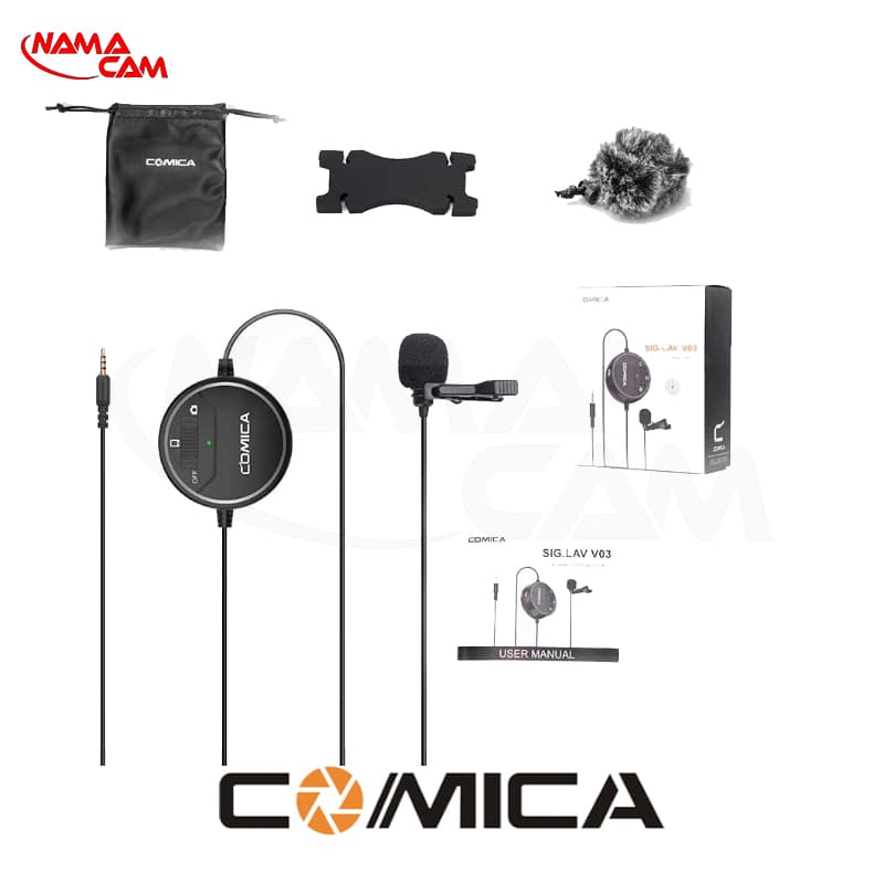میکروفون یقه ای Comica SIG.LAV V03 — تصویر ۴