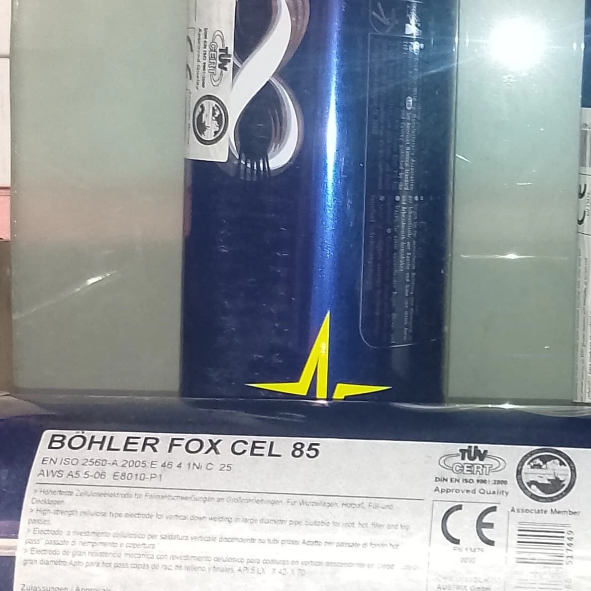 الکترود 8010 P1 بهلر آلمان Bohler قطر 4 میلیمتر هر کیلوگرم