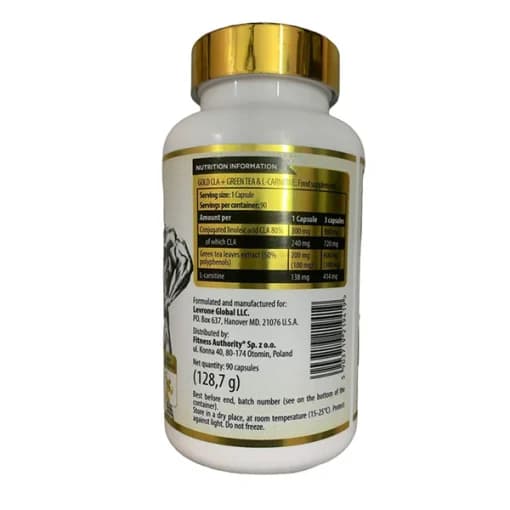 الکارنتین سی ال آ کوین لورون Kevin Levrone Gold CLA + Green Tea L- Carnitine — تصویر ۴