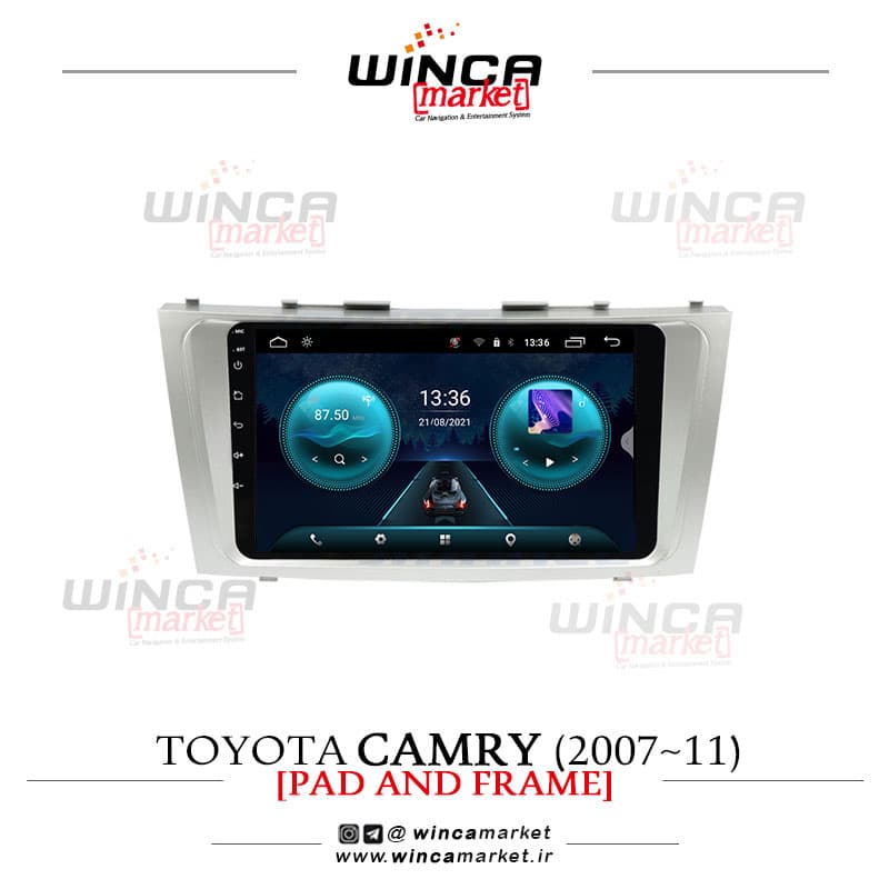 مانیتور فابریک تویوتا کمری (2011-2007) Camry سری اس S400 پلاس WINCA وینکا مدل RS855