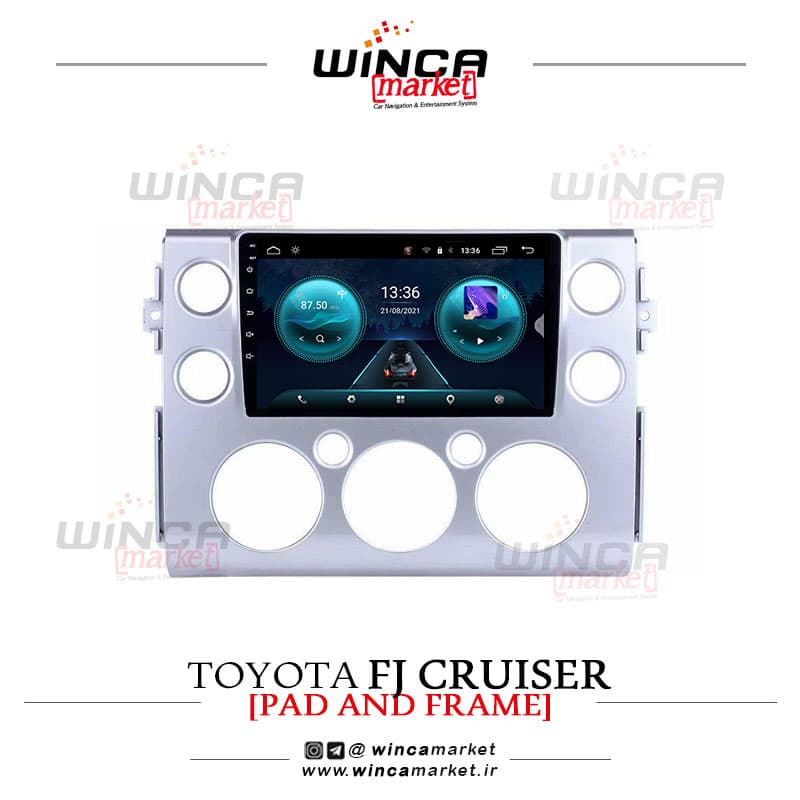 مانیتور فابریک تویوتا اف جی کروز Fj Cruiser سری اس S400 پلاس وینکا WINCA مدل RS855