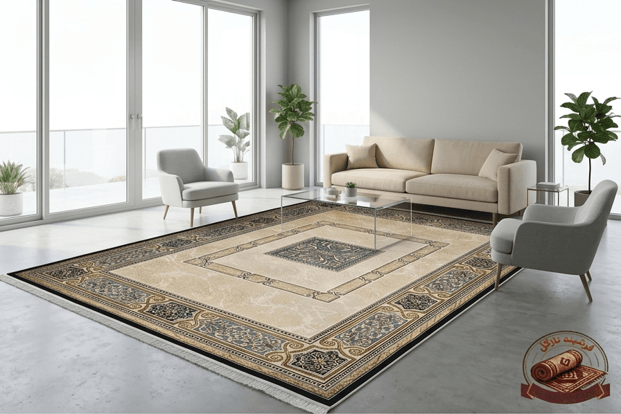 فرشینه مخمل تُرک درجه یک با زیره ضد سُر کد M222