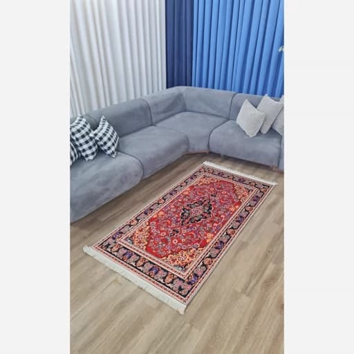 فرشینه مخمل ترک سنتی لاکی کد h161 — تصویر ۷