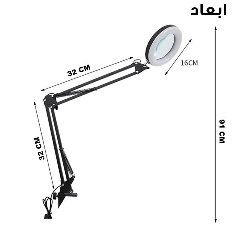 رینگ لایت مدل ذره بین دار کد HP-P6 — تصویر ۵