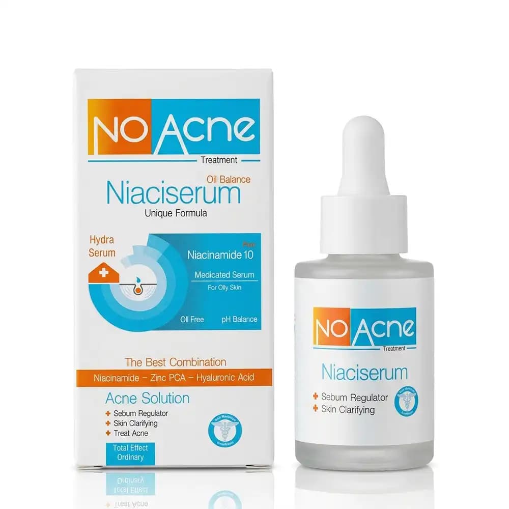 سرم نیاسینامید ۱۰٪ و زینک پیسیای ۱٪ نو آکنه (No Acne Niaciserum) حجم ۳۰ میلیلیتر