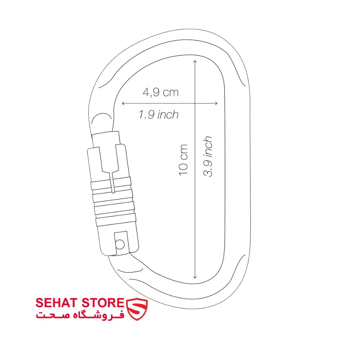کارابین اتومات پتزل مدل PETZL VULCAN M037BA00 TL — تصویر ۲