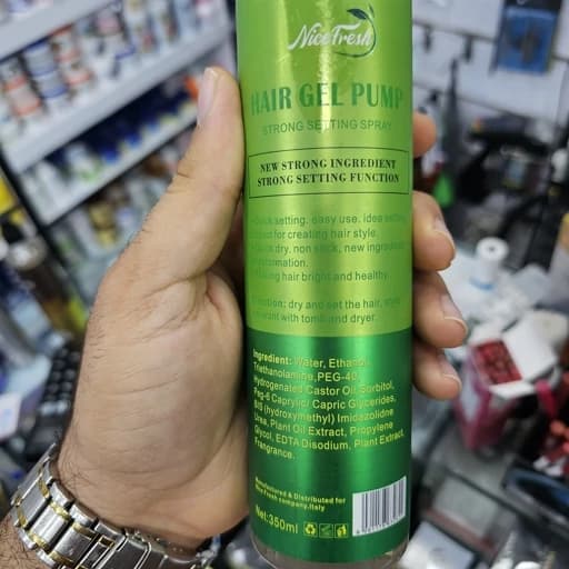 ژل مو پمپی نایس فرش اورجینال حجم 350 میل رایحه زیتون و نارگیل و کلاژن بدون سولفات پارابن — تصویر ۲