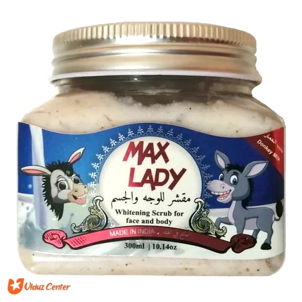 کرم اسکراب شنی Max Lady حاوی شیر الاغ 300 میل