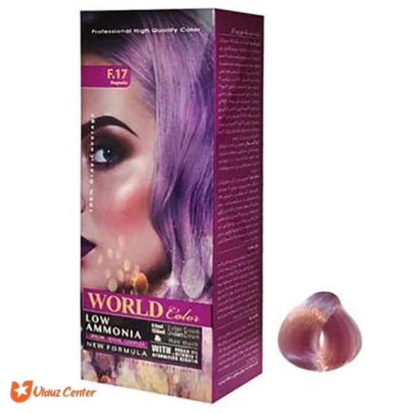 کیت رنگ موی ورد کالر کد F17 یاسی60 میلی