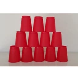بازی لیوان چینی (cup stacking) در بسته 12 عددی با تنوع رنگ — تصویر ۵