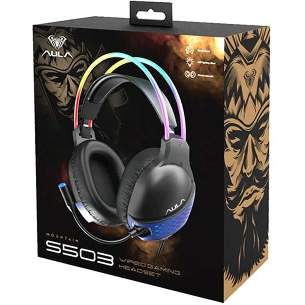 هدست گیمینگ آئولا مدل S503 ا AULA Mountain S503 Headphone کد 5914 — تصویر ۲